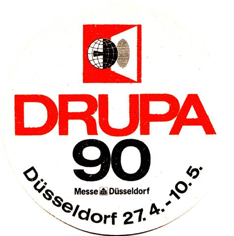 düsseldorf d-nw franken drupa 1b (rund215-drupa 1990-schwarzrot) 